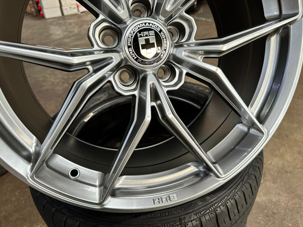 New 19X9 ET35 HRE FF21 Rim (4 wheel) Gloss Silver 5X112