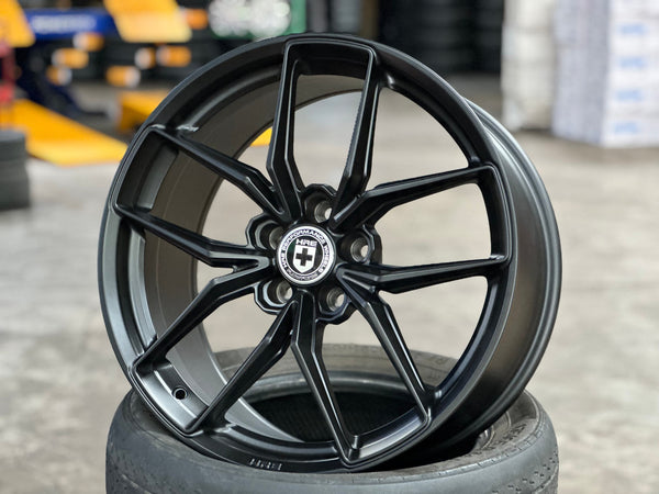 New 19X9 ET35 HRE FF21 Rim (4 wheel) Matt Black 5X112