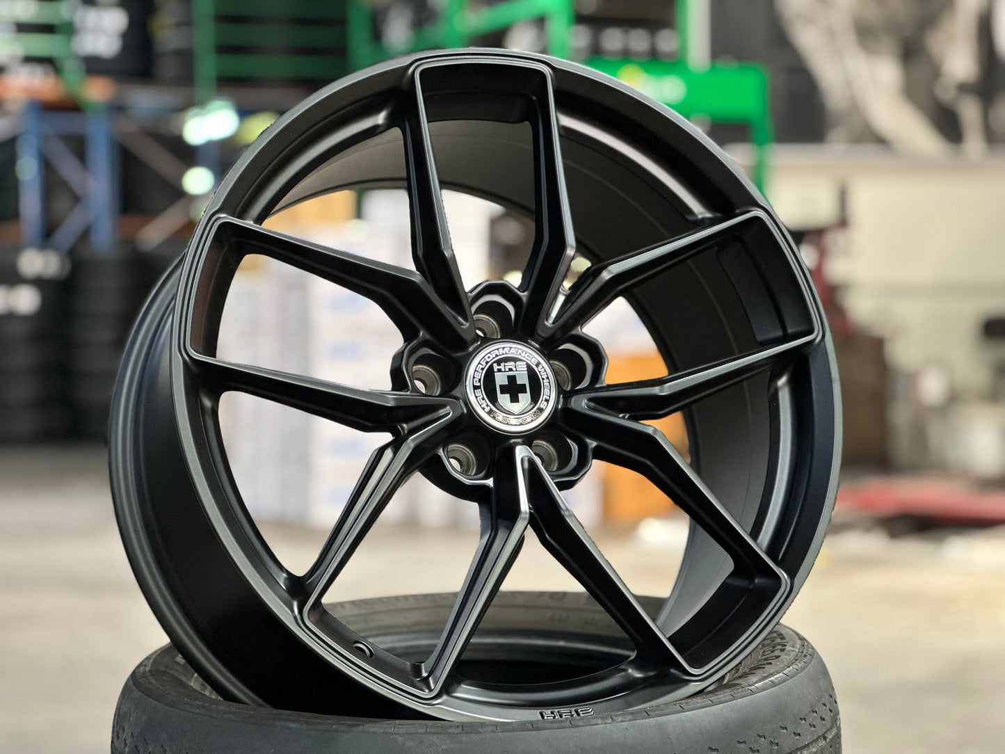 New 19X9 ET35 HRE FF21 Rim (4 wheel) Matt Black 5X112