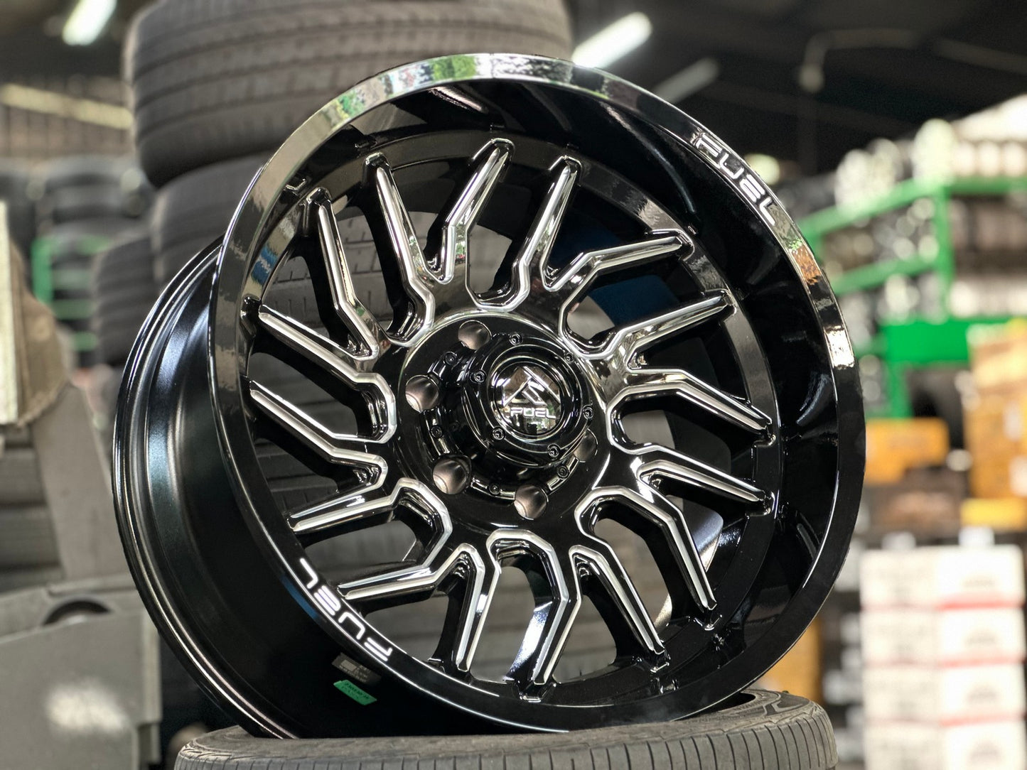 New 20X10 ET-18 Fuel Hurricane Rim (4 wheel) Gloss Black 6X139.7