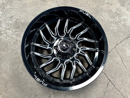 New 20X10 ET-18 Fuel Hurricane Rim (4 wheel) Gloss Black 6X139.7