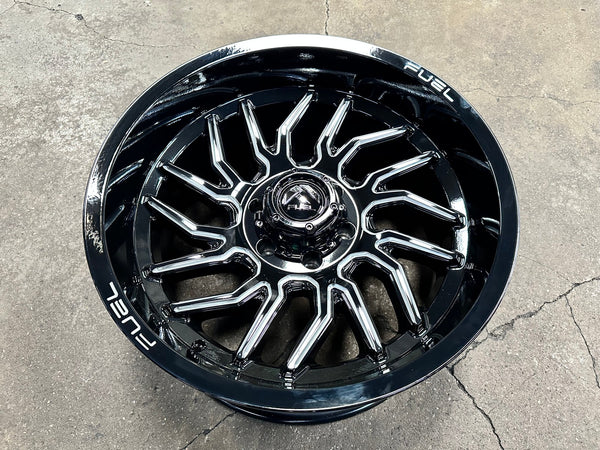 New 20X10 ET-18 Fuel Hurricane Rim (4 wheel) Gloss Black 6X139.7