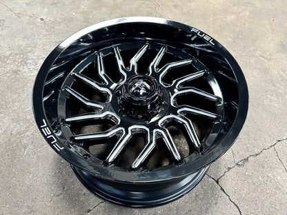 New 20X10 ET-18 Fuel Hurricane Rim (4 wheel) Gloss Black 6X139.7