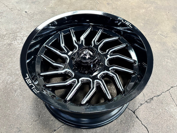 New 20X10 ET-18 Fuel Hurricane Rim (4 wheel) Gloss Black 6X139.7