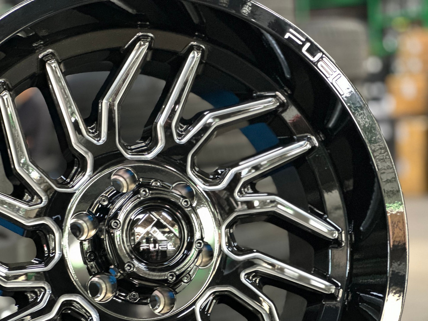 New 20X10 ET-18 Fuel Hurricane Rim (4 wheel) Gloss Black 6X139.7