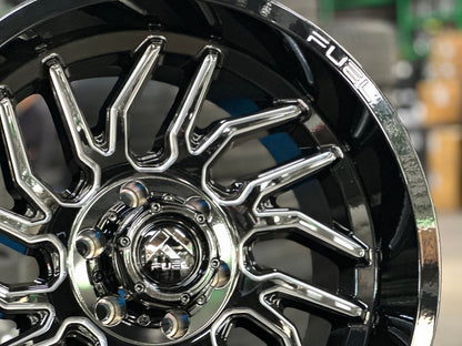 New 20X10 ET-18 Fuel Hurricane Rim (4 wheel) Gloss Black 6X139.7