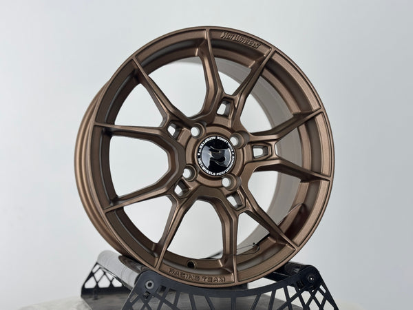 New 15X6.5 ET40 Hotwheels HW02 Rim (4 wheel) Matt Bronze 4X100