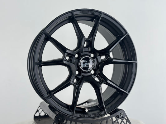 New 16X7 ET40 Hotwheels HW02 Rim (4 wheel) Matt Black 4X100