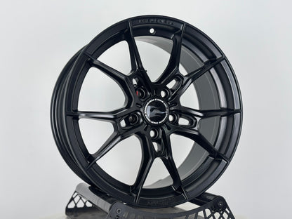 Hotwheels HW02 17x7.5J ET40 5x114.3 Matt Black Alloy Wheels (Set of 4)