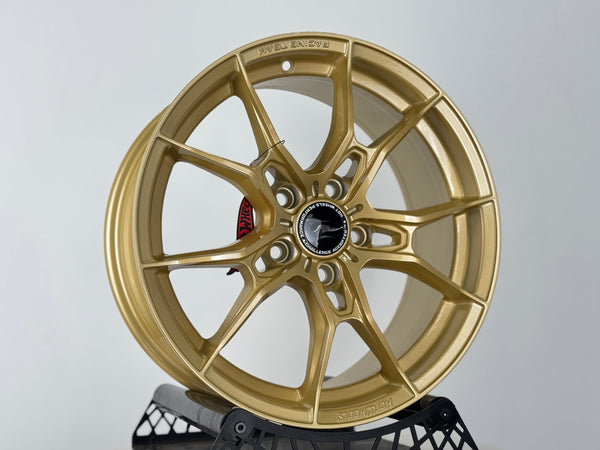 New 17X7.5 ET40 Hotwheels HW02 Rim (4 wheel) Gloss Gold 5X114.3