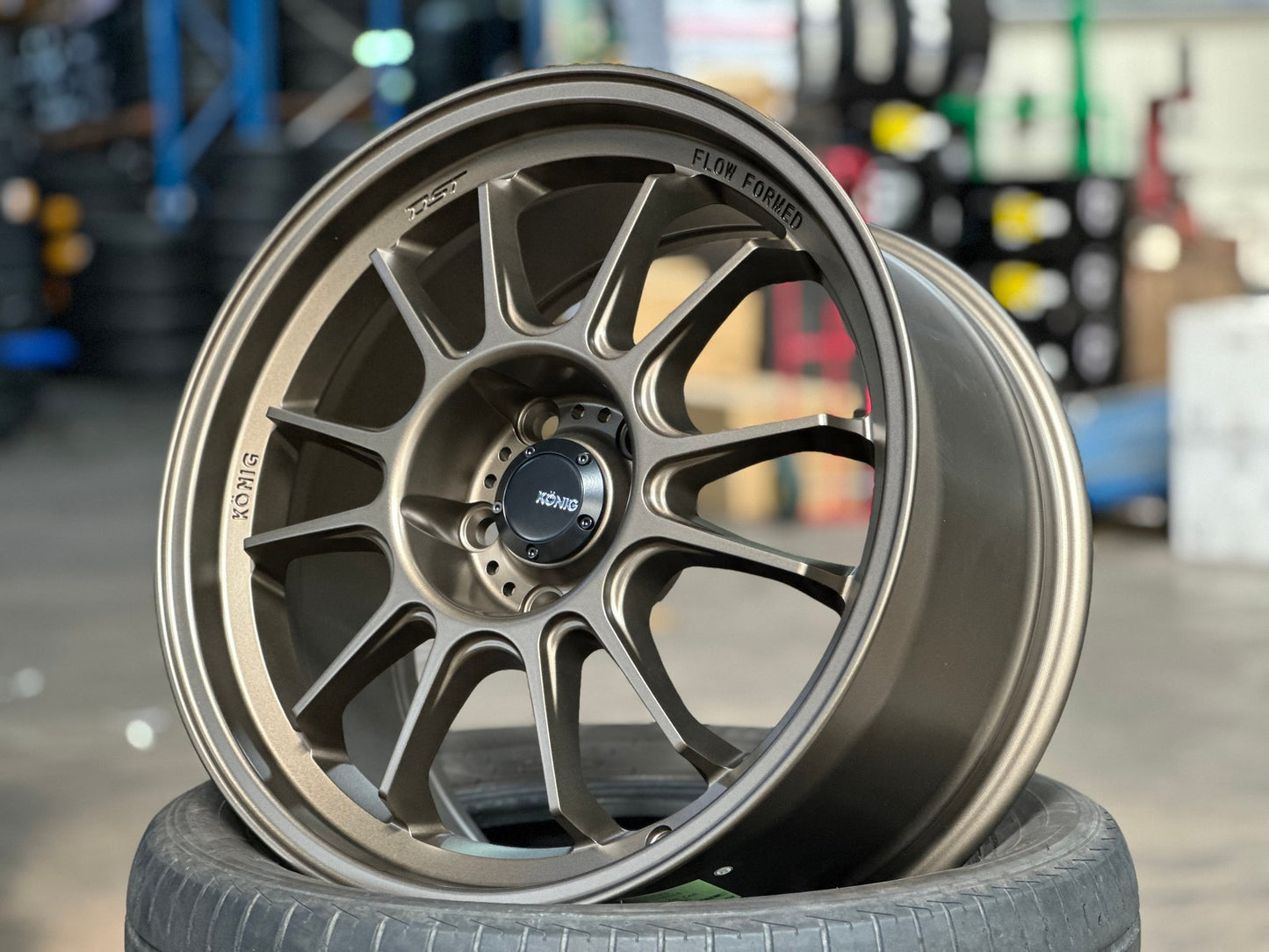 New 17X9 ET40 Konig Hypergram Rim (4 wheel) Matt Bronze 5X114.3