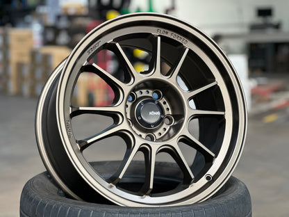 New 17X9 ET40 Konig Hypergram Rim (4 wheel) Matt Bronze 5X114.3