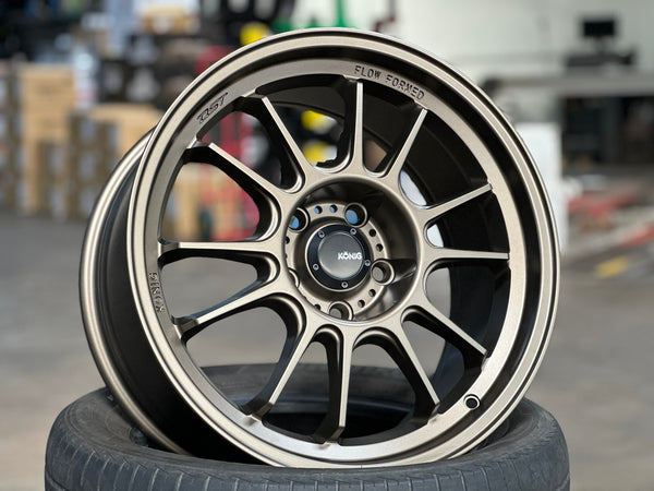 New 17X9 ET40 Konig Hypergram Rim (4 wheel) Matt Bronze 5X114.3