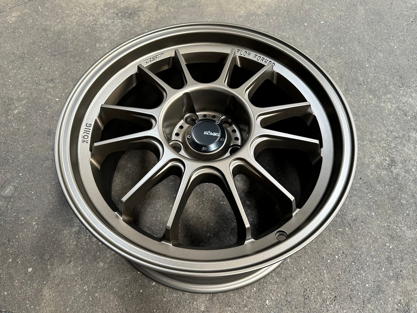 New 17X9 ET40 Konig Hypergram Rim (4 wheel) Matt Bronze 5X114.3