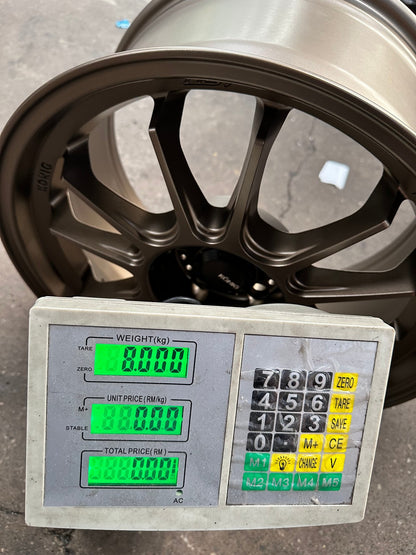 New 17X9 ET40 Konig Hypergram Rim (4 wheel) Matt Bronze 5X114.3