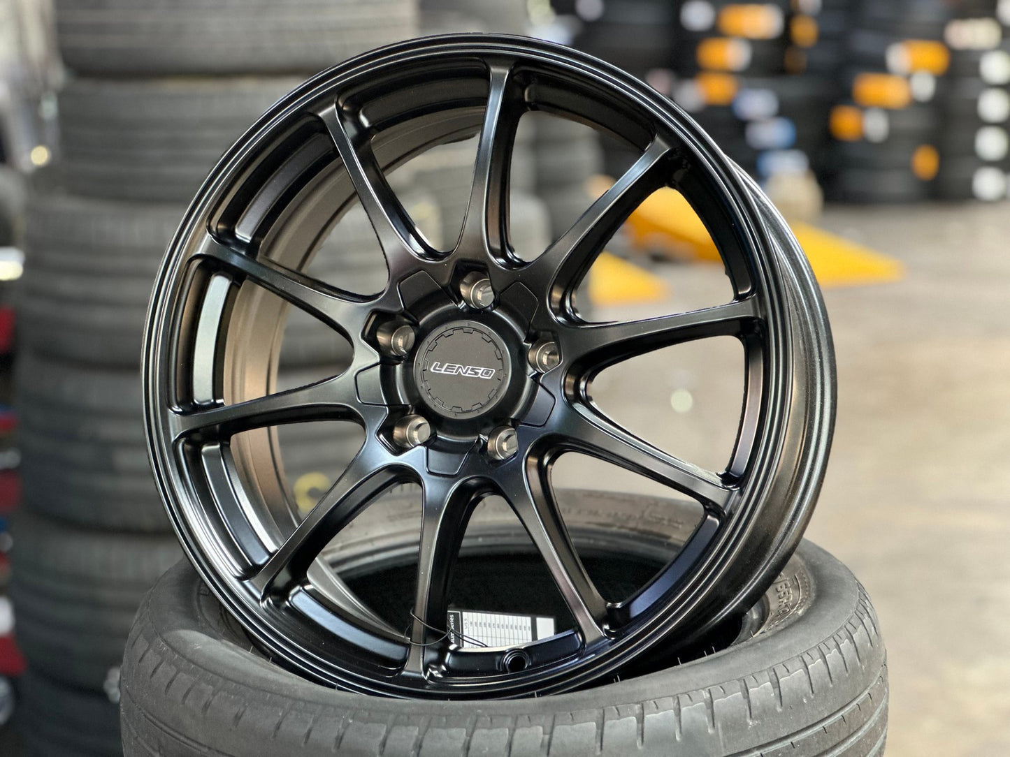 New 17X7.5 ET40 Lenso J1A Rim (4 wheel) Matt Black 5X114.3