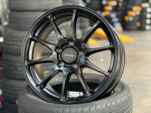 New 17X7.5 ET40 Lenso J1A Rim (4 wheel) Matt Black 5X114.3