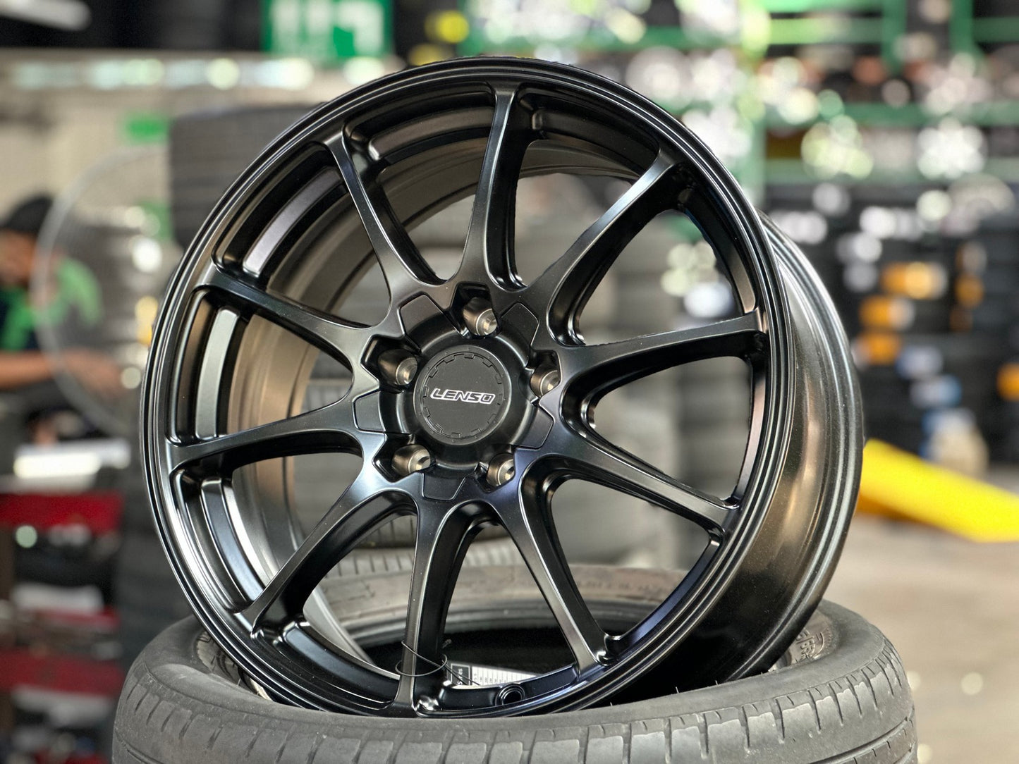 New 17X7.5 ET40 Lenso J1A Rim (4 wheel) Matt Black 5X114.3