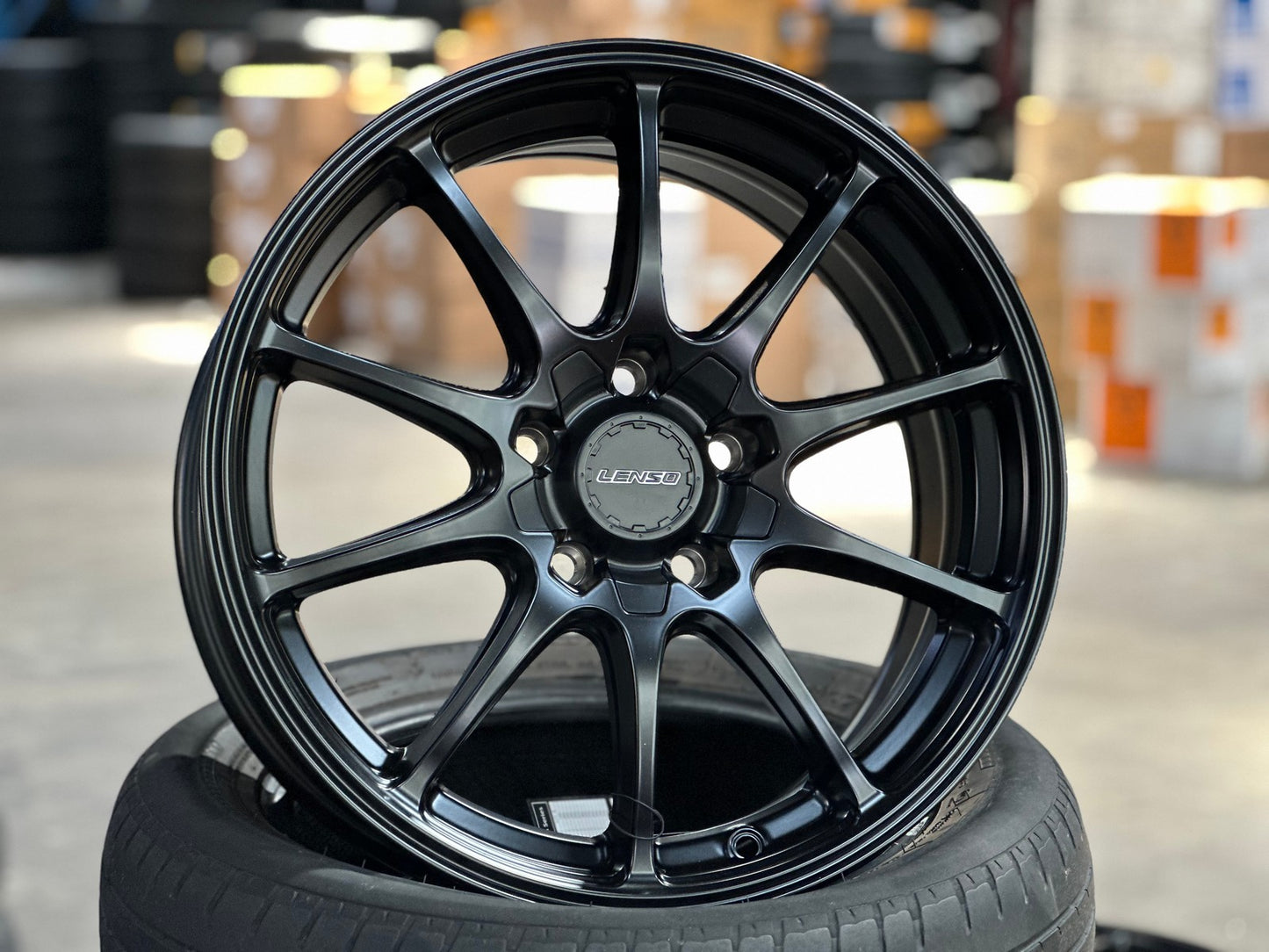 New 17X7.5 ET40 Lenso J1A Rim (4 wheel) Matt Black 5X114.3