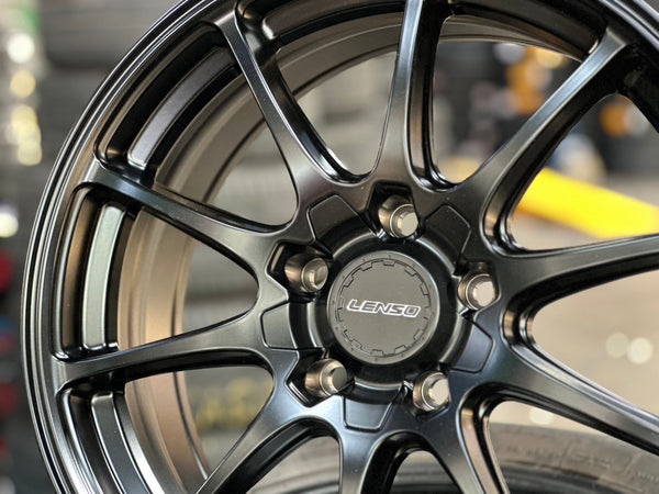 New 17X7.5 ET40 Lenso J1A Rim (4 wheel) Matt Black 5X114.3