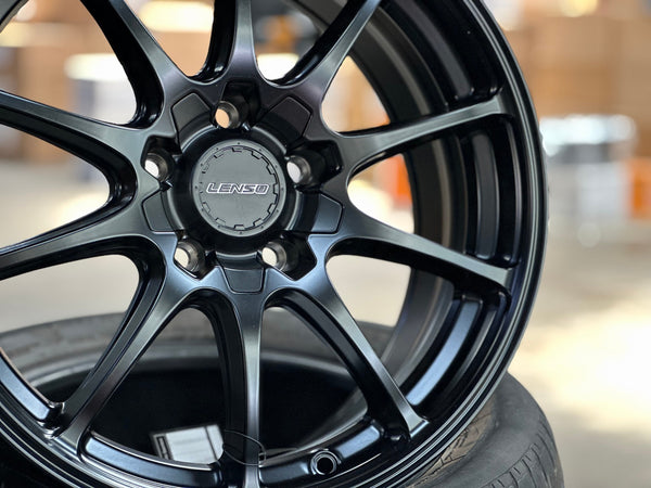New 17X7.5 ET40 Lenso J1A Rim (4 wheel) Matt Black 5X114.3