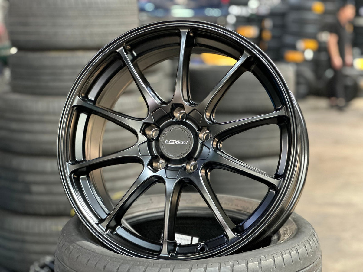 New 18X8 ET40 Lenso J1A Rim (4 wheel) Matt Black 5X114.3