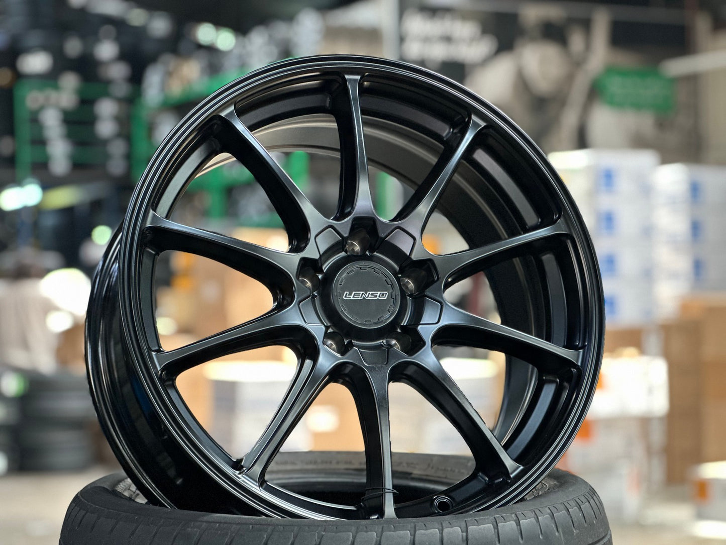 New 18X8 ET40 Lenso J1A Rim (4 wheel) Matt Black 5X114.3