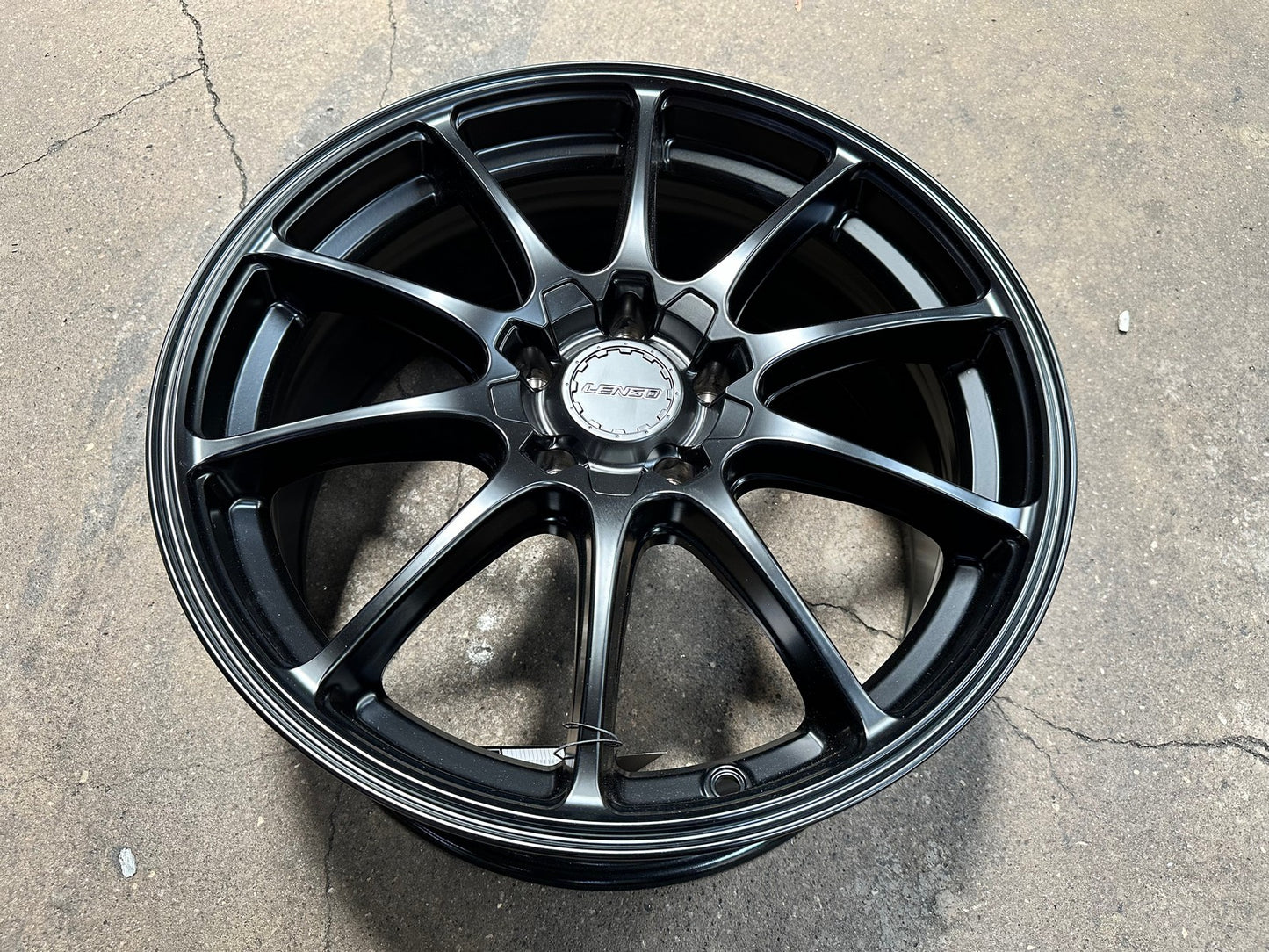 New 18X8 ET40 Lenso J1A Rim (4 wheel) Matt Black 5X114.3