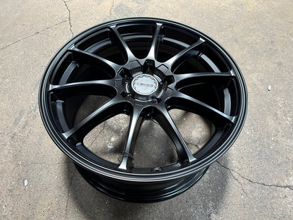 New 18X8 ET40 Lenso J1A Rim (4 wheel) Matt Black 5X114.3