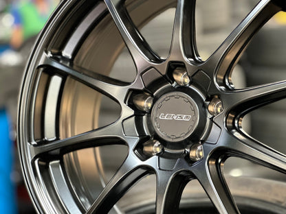 New 18X8 ET40 Lenso J1A Rim (4 wheel) Matt Black 5X114.3