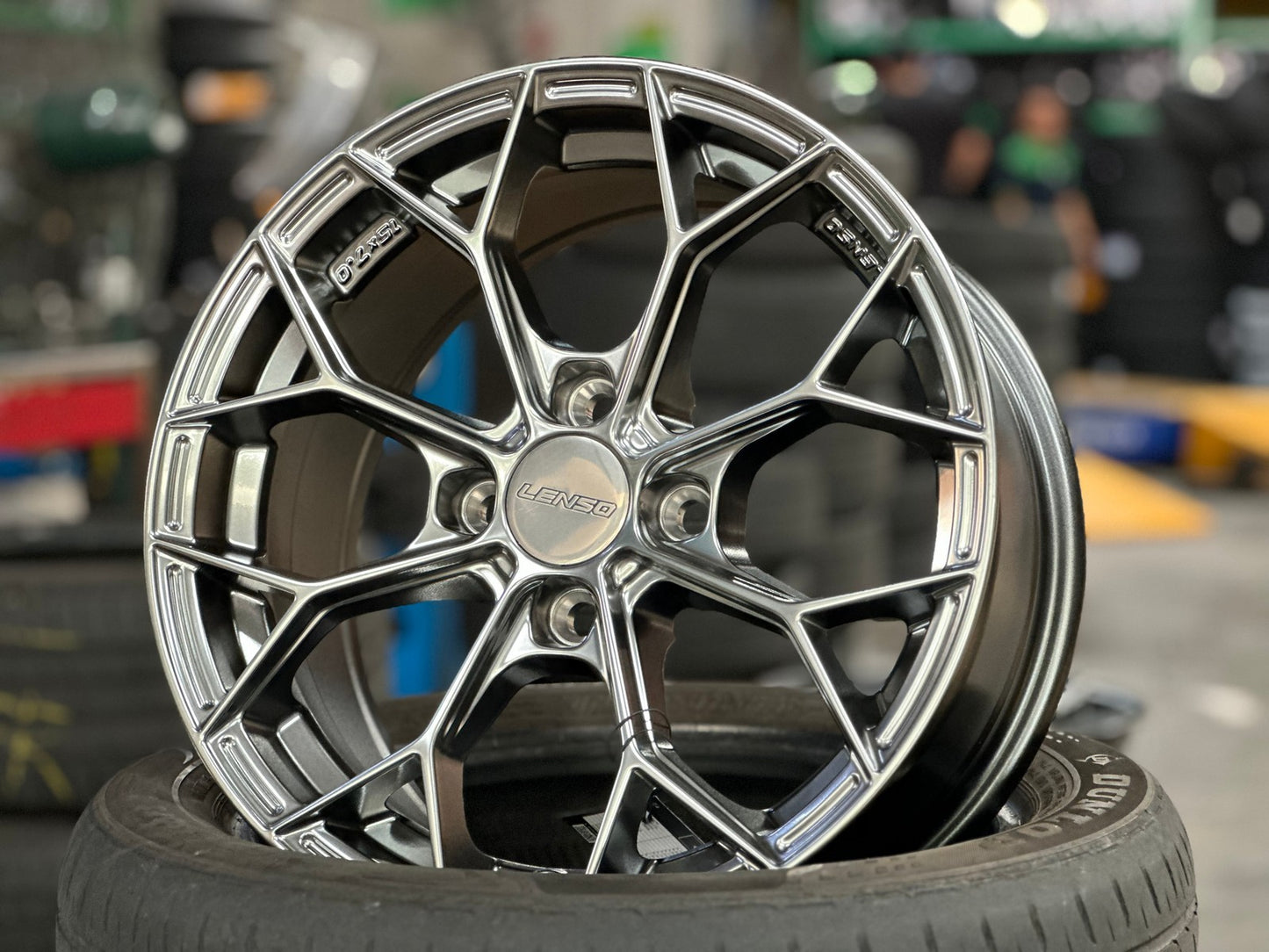 New 15X7 ET35 Lenso J1B Rim (4 wheel) Hyper Black 4X100