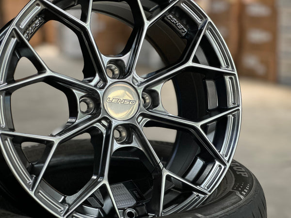 New 15X7 ET35 Lenso J1B Rim (4 wheel) Hyper Black 4X100