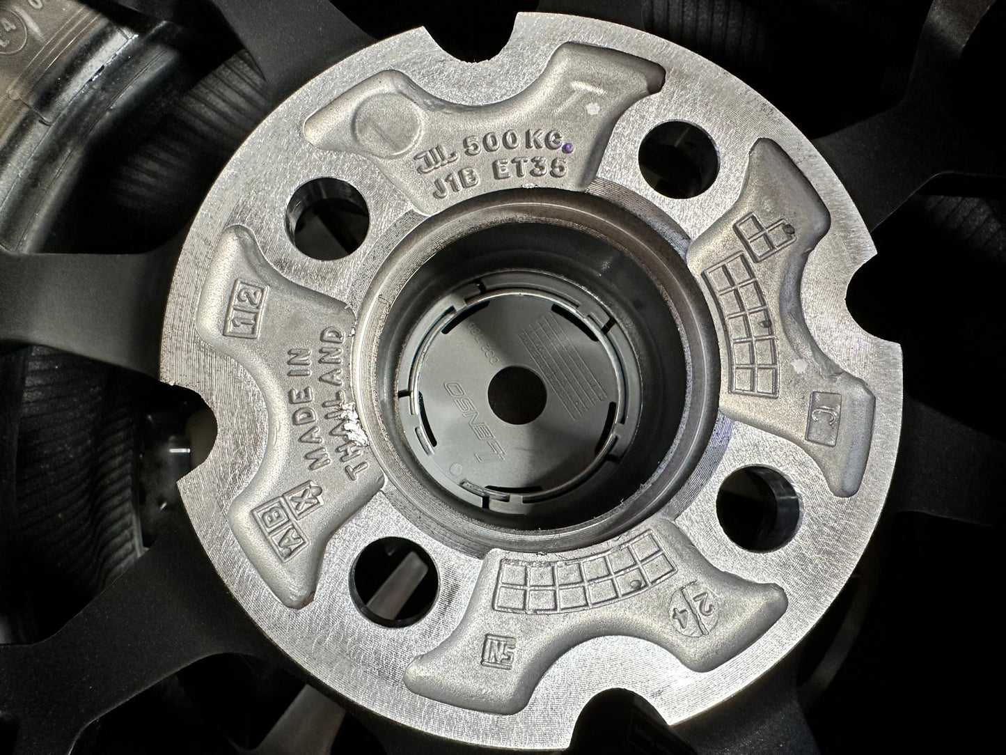 New 15X7 ET35 Lenso J1B Rim (4 wheel) Hyper Black 4X100