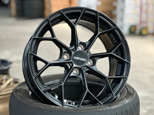 New 15X7 ET35 Lenso J1B Rim (4 wheel) Matt Black 4X100
