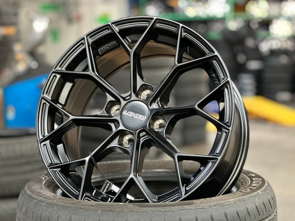 New 15X7 ET35 Lenso J1B Rim (4 wheel) Matt Black 4X100