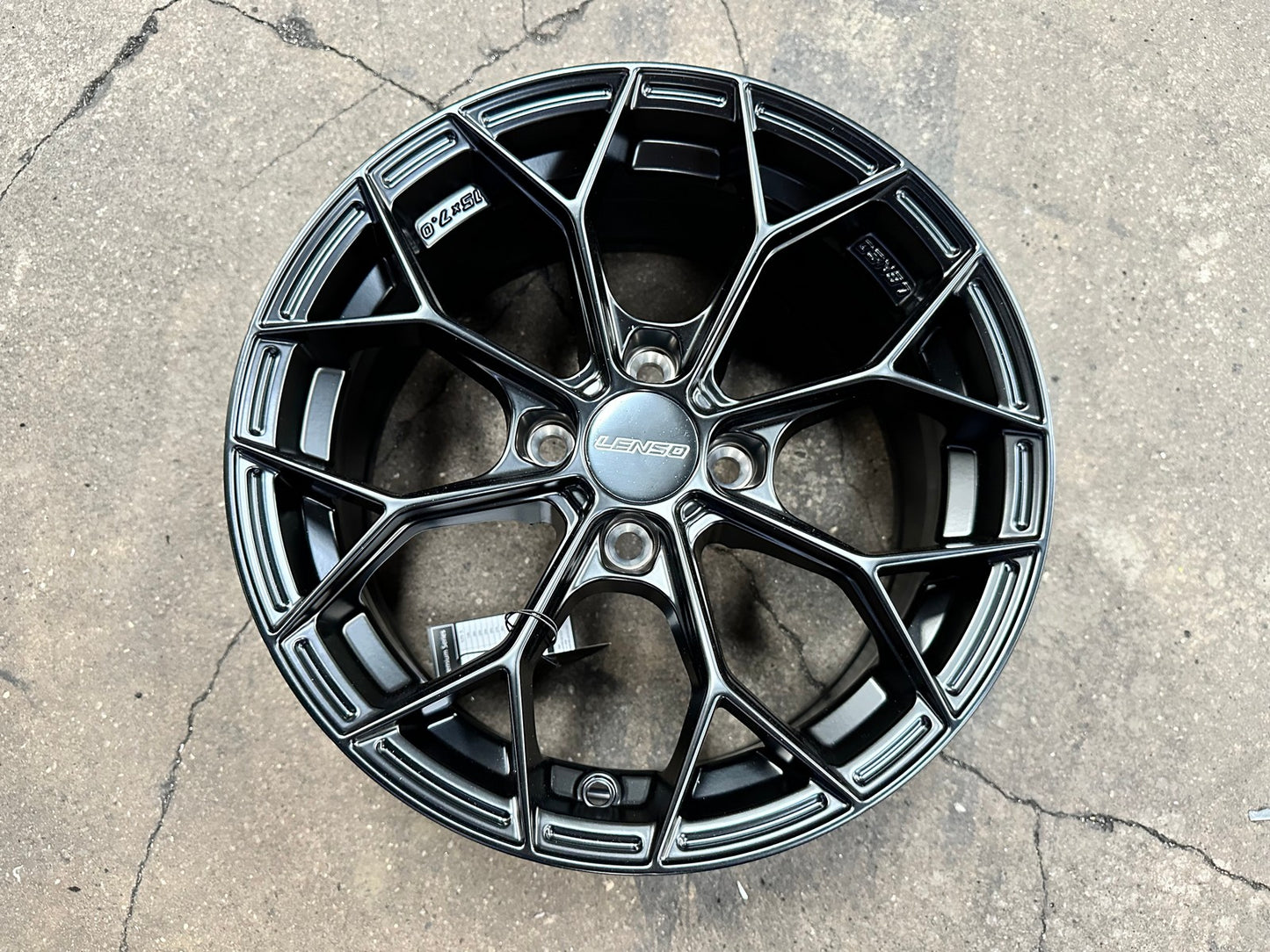 New 15X7 ET35 Lenso J1B Rim (4 wheel) Matt Black 4X100