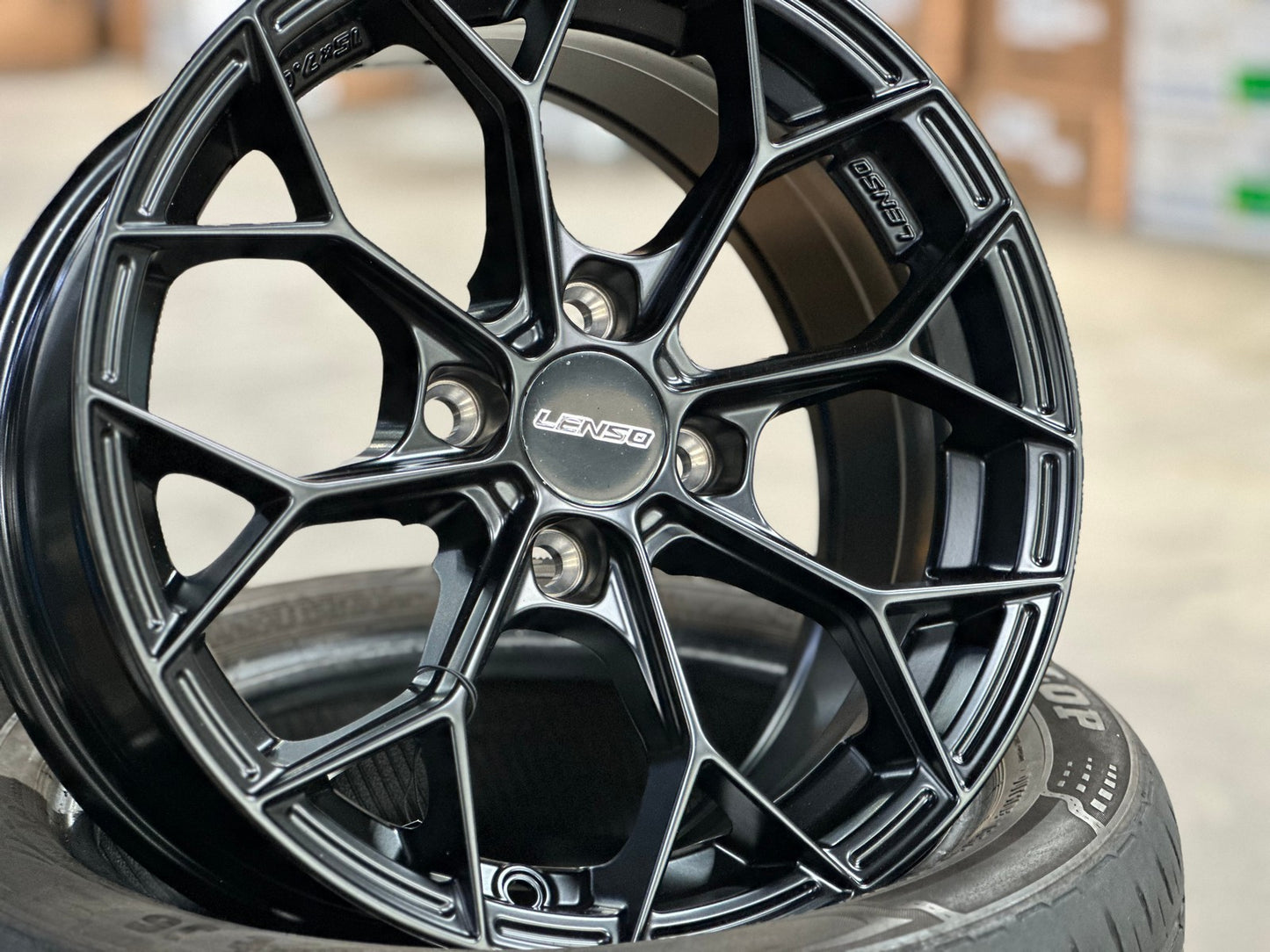 New 15X7 ET35 Lenso J1B Rim (4 wheel) Matt Black 4X100