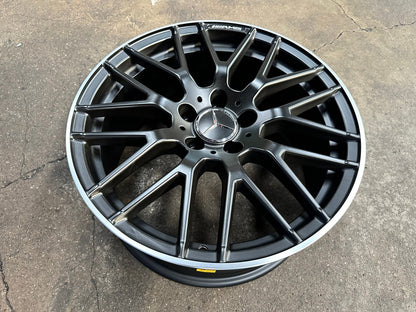 New 18X8.5 ET45 Mercedes Deisgn AMG A45 Rim (4 wheel) Matt Black 5X112