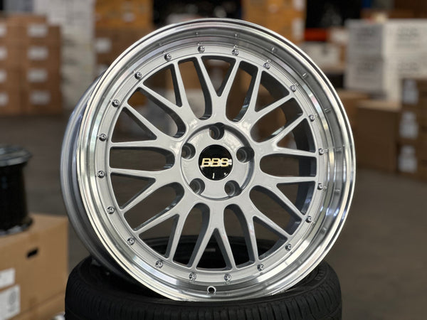 New 19X8.5 ET38 BBS LM Design Rim (4 wheel) Gloss Silver 5X112