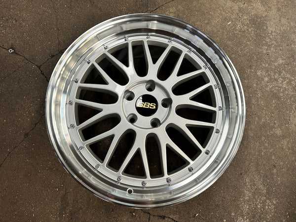 New 19X8.5 ET38 BBS LM Design Rim (4 wheel) Gloss Silver 5X112