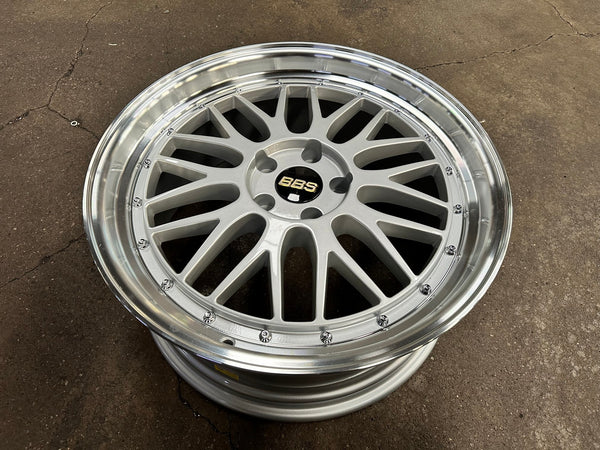 New 19X8.5 ET38 BBS LM Design Rim (4 wheel) Gloss Silver 5X112