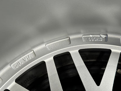 New 19X8.5 ET38 BBS LM Design Rim (4 wheel) Gloss Silver 5X114.3