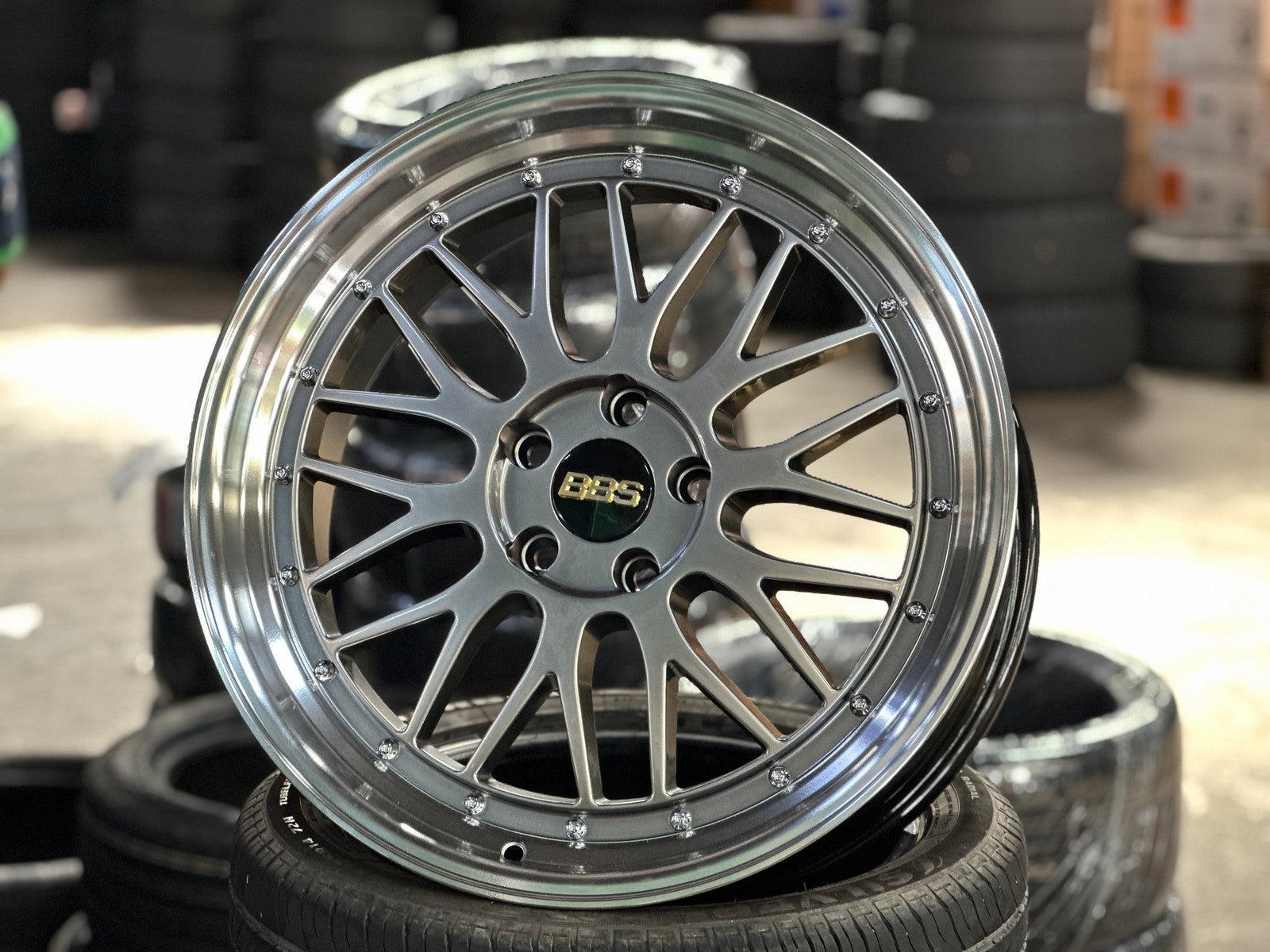 New Design Rim New 19X8.5 ET38 BBS LM Design Rim (4 wheel) Hyper Black 5X114.3 – King ...