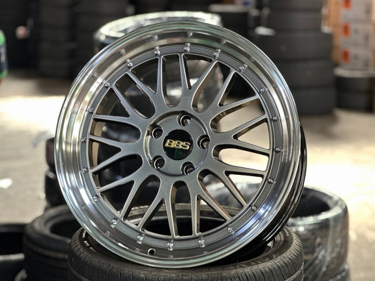 New 19X8.5 ET38 BBS LM Design Rim (4 wheel) Hyper Black 5X114.3