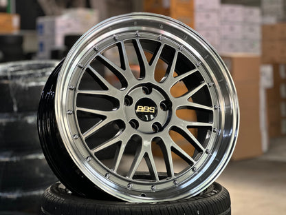New 19X8.5 ET38 BBS LM Design Rim (4 wheel) Hyper Black 5X112