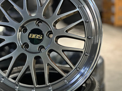 New 19X8.5 ET38 BBS LM Design Rim (4 wheel) Hyper Black 5X112