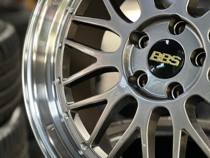 New 19X8.5 ET38 BBS LM Design Rim (4 wheel) Hyper Black 5X114.3