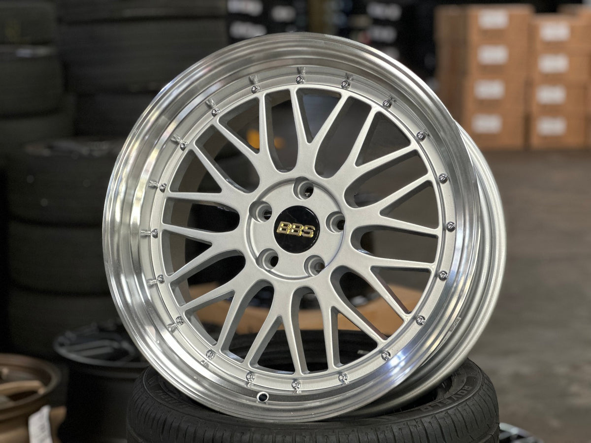 New 19X9.5 ET35 BBS LM Design Rim (4 wheel) Gloss Silver 5X114.3