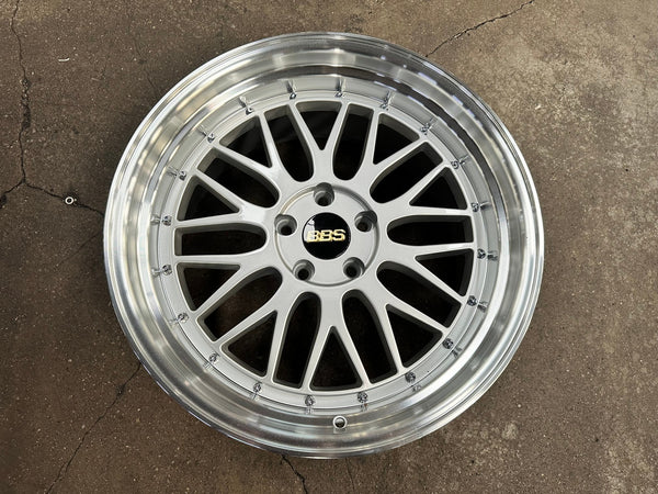 New 19X9.5 ET35 BBS LM Design Rim (4 wheel) Gloss Silver 5X112