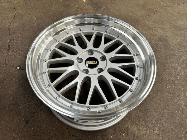 New 19X9.5 ET35 BBS LM Design Rim (4 wheel) Gloss Silver 5X112